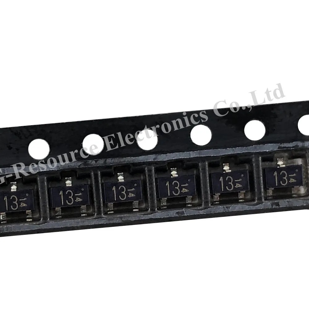 Transistores digitais sot-23, (50 peças) dta143eka dta143 smd com resistor integrado (marcação 13)