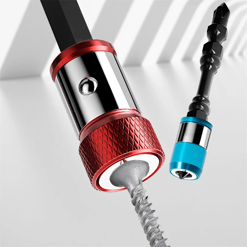 Screwdriver Magnetic Ring 1/4'' Universal Screw Driver Head Magnetic Ring Accessories for 6.35mm Shank Anti-Corrosion Drill Bit