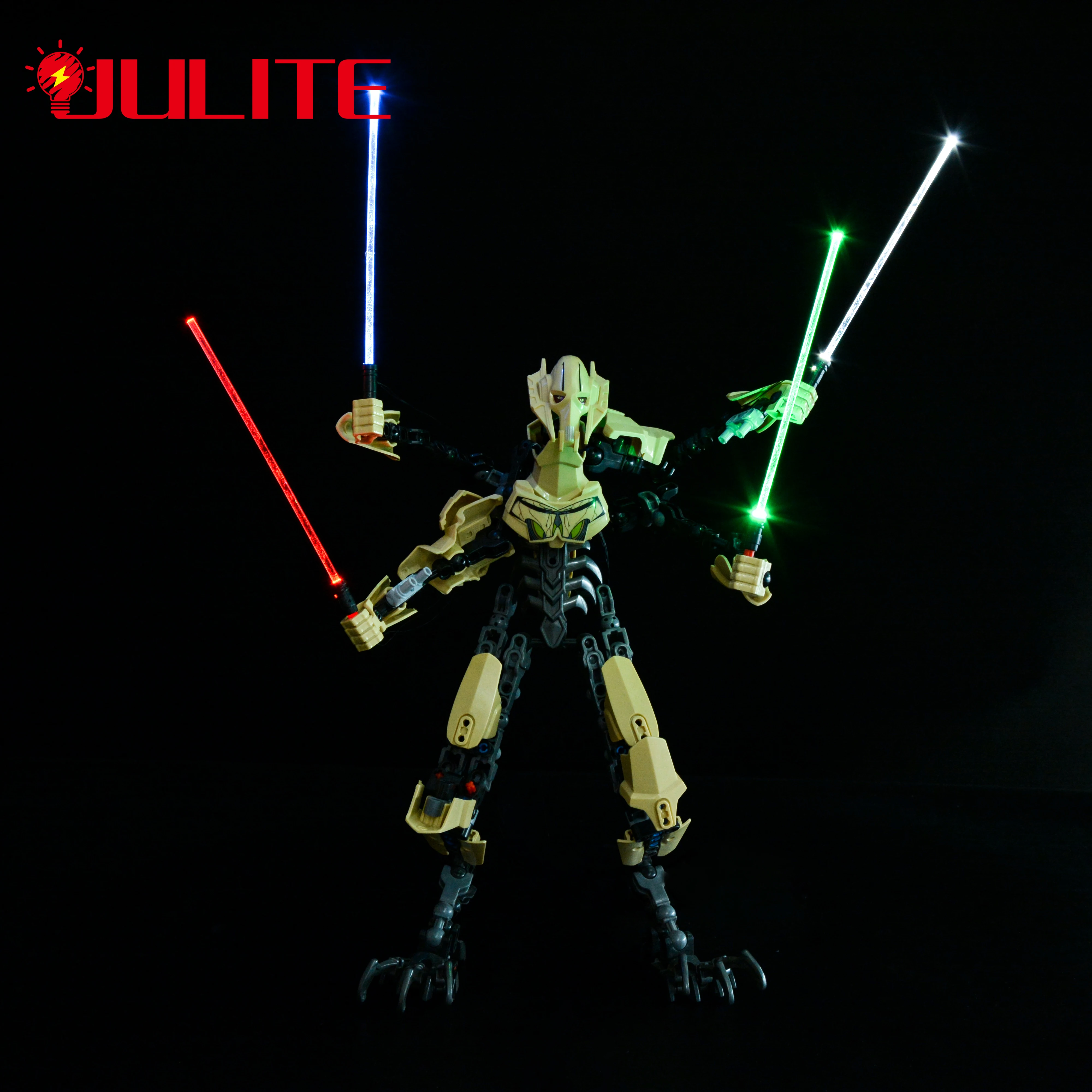 LED Lightsaber Length 12cm 1 in 1/ 2 in 1usb For Characters General Grievous White Storm Only Lighting