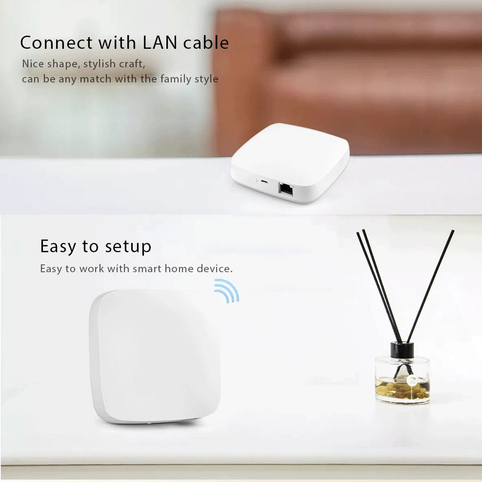Hub de enlace con cable Zigbee, dispositivo de casa inteligente, compatible con añadir aplicación de Control