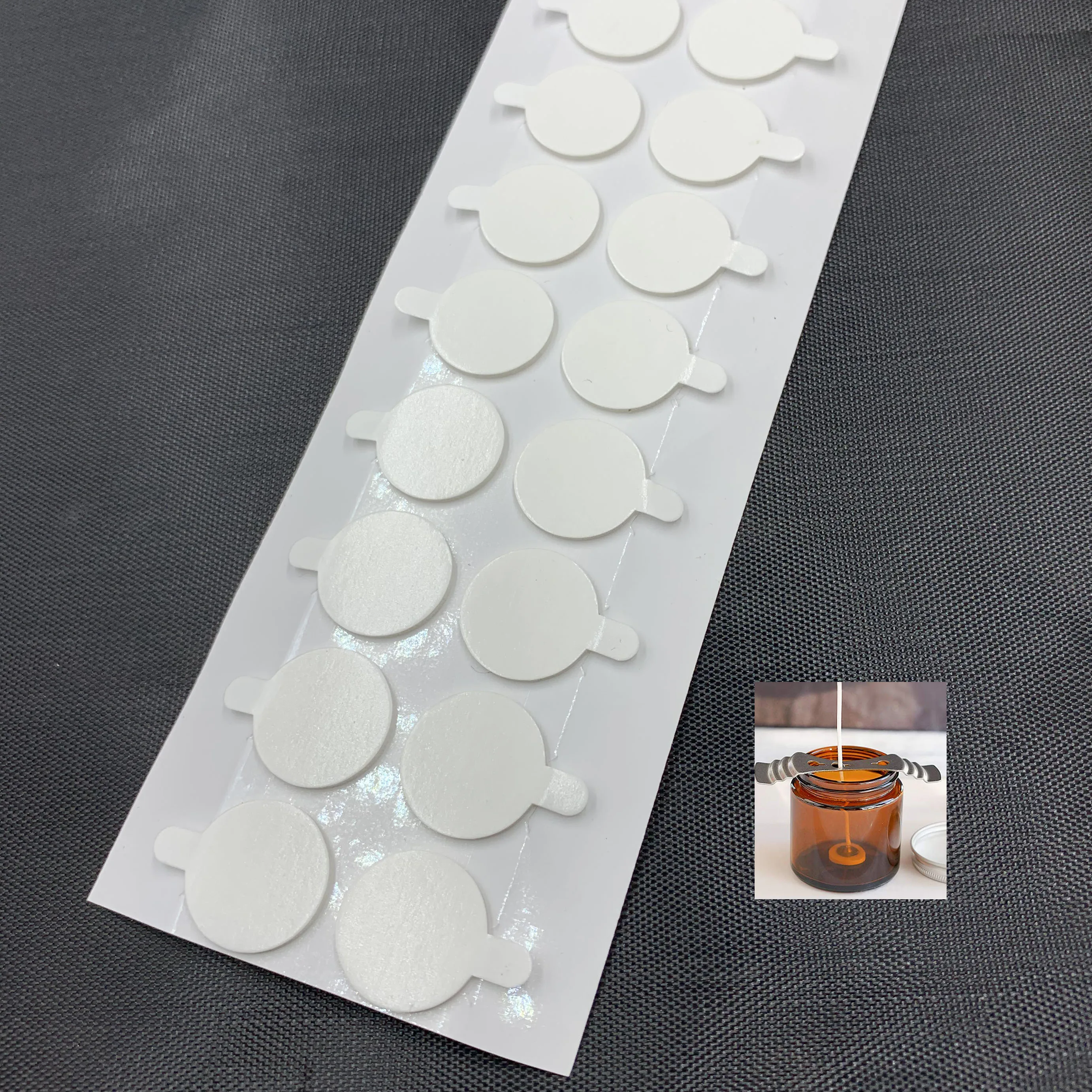 

200PCS Easy Peeling Candle Wick Stickers Double-Sided Adhesive Dots for Candle Making