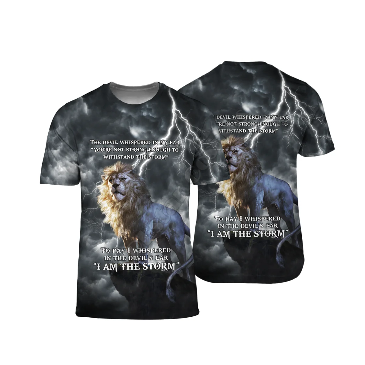 Jesus My God Lion 3D Printed t shirts women for men Summer Casual Tees Short Sleeve T-shirts Short Sleeve Drop Shipping