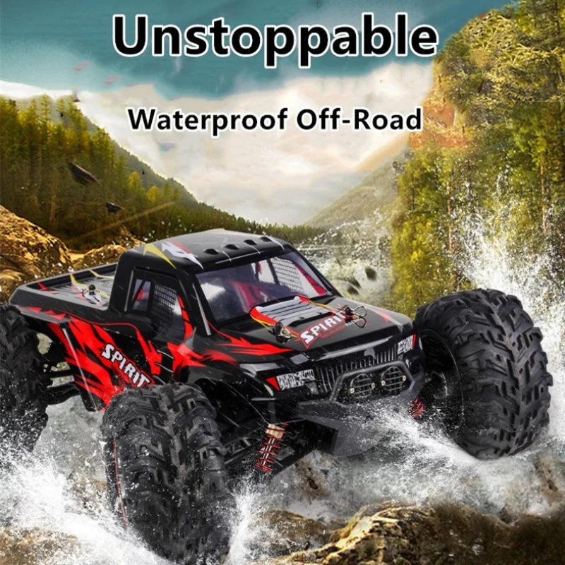 Alloy Off-Road High-Speed RC Car 2.4G 1:10 60KM/H 150M Waterproof Independent Shock Absorber RC Off-Road Climbing Car Model Toy