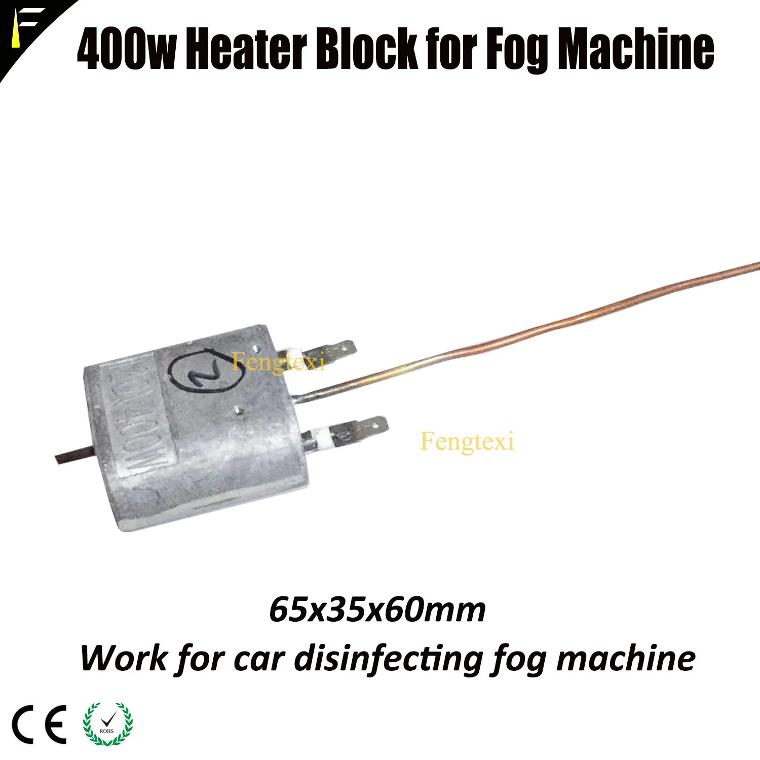 DIY Fog Machine 400W Smoke Fog Generator Heating Core Rod Steam Car Disinfection Machine Heat Block Body Rod Parts Heater