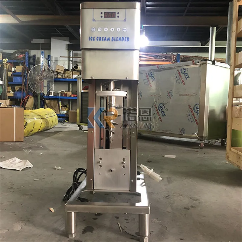 Swirl Drill Frozen Yogurt Real Fruits Ice Cream Blender Mixing Machine Freeze Yogurt Ice Cream Dessert Machine
