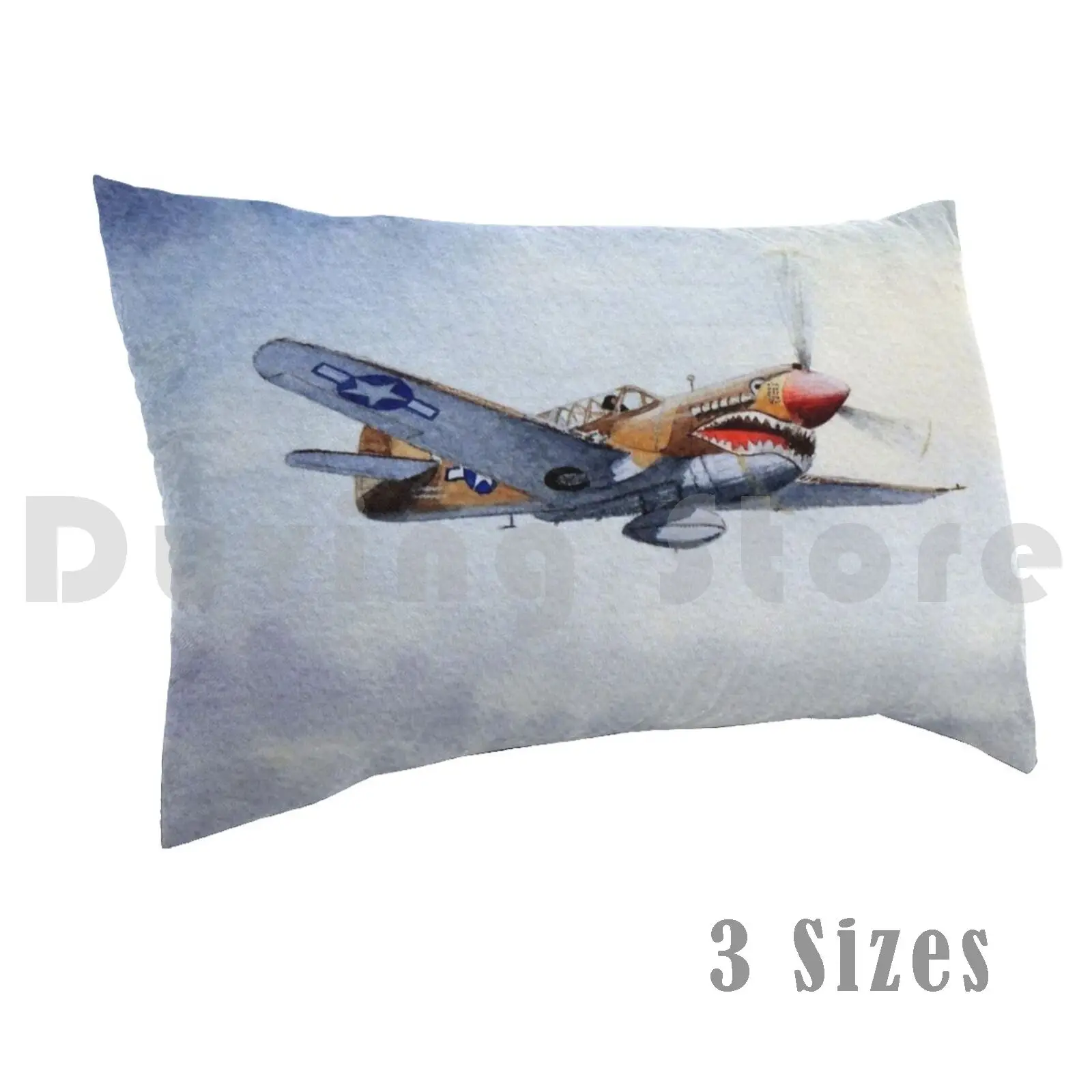 P-40 Warhawk Pillow Case DIY 50*70 P40 P40 Paintings P40 Paintings And Warhawk Paintings Classic Wwii Art