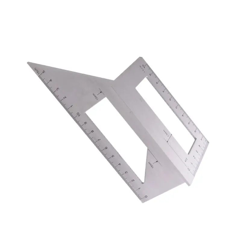 Aluminum Alloy Wooden Square Multifunction Ruler 45 90 Degree Gauge Rule Woodworking Tools