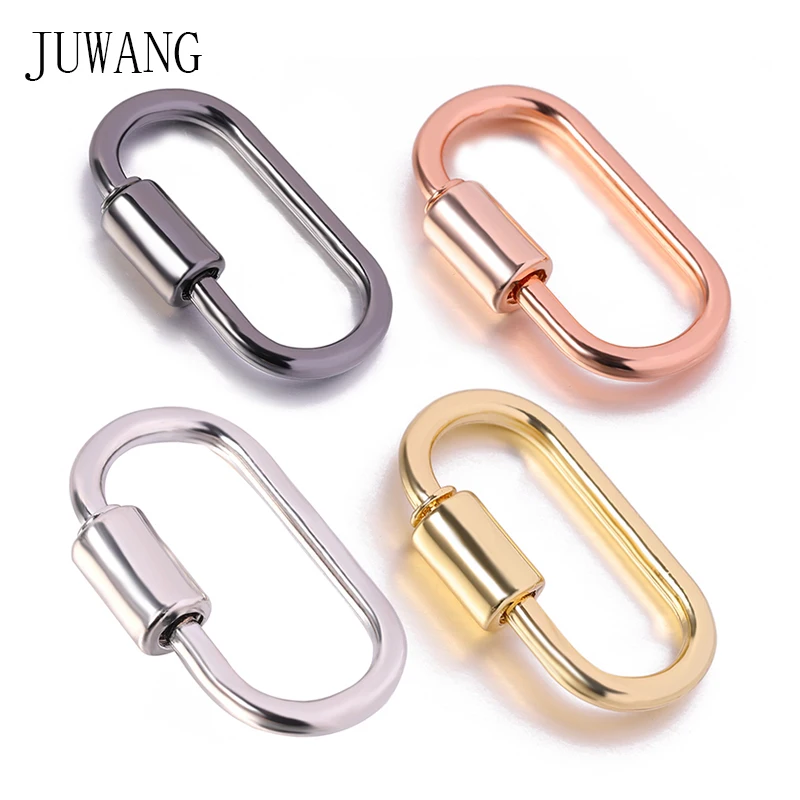 

JUWANG 4 Pcs\lot 2020 New Screw Sprial Clasps Hooks Accessories For Handmade DIY Punk Jewelry Making Components Supplies