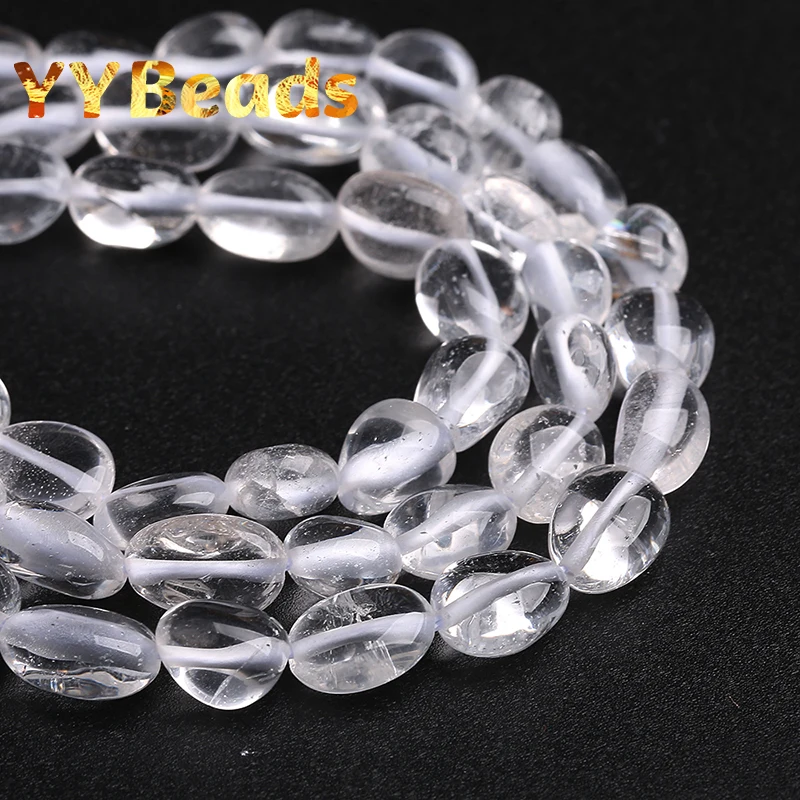 8x10mm Natural Irregular White Crystal Quartz Beads Loose Charm Beads For Jewelry Making DIY Bracelets For Women Accessories