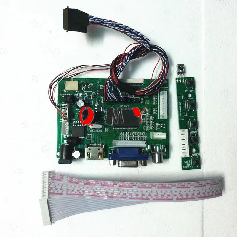 Плата управления HDMI + VGA 2AV для женской модели x V0, светодиодная плата драйвера для ЖК светодиодный экрана X 76 8 дюймов