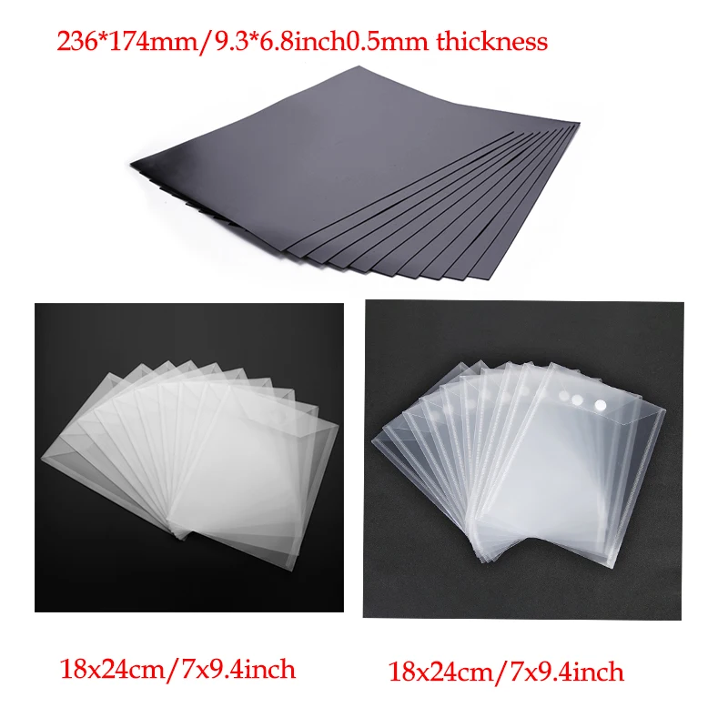 

10Pcs/Lot Rubber Soft Magnetic Sheets And Cutting Dies Storage For Cutting Dies Storage Easy Convenient To Paste Convenient Bags