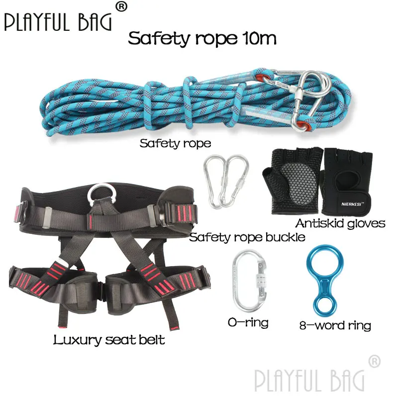 PB Playful bag Half body escape suit Climbing equipment Safety belt for work High buliding escape safety belt ZL67