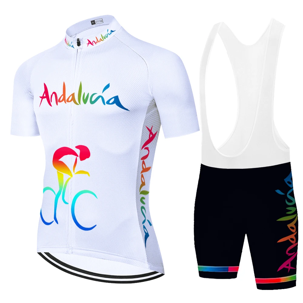 2023 new ANDALUCIA cycling jersey spain equipacion ciclismo hombre 20D gel summer quick dry completi ciclismo estivo uomo