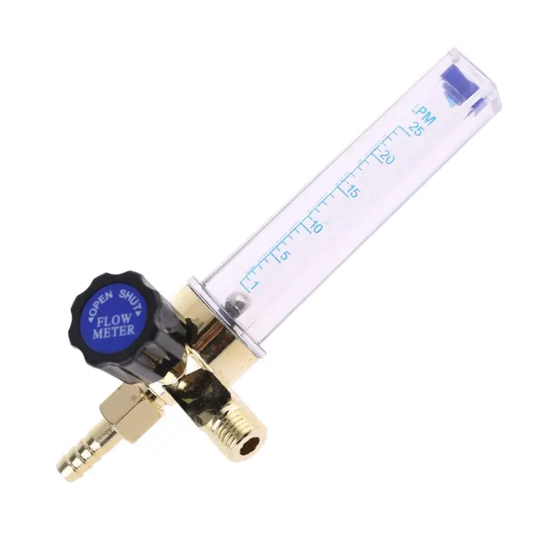 OOTDTY Flow Meters Barb 1/4PT 0.15 MPA Flow Meter Gas Argon AR/CO2 Regulator Welding 7mm MY5_10