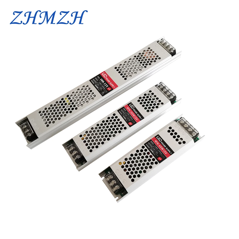 

ZHMZH LED Driver Ultra-thin LED Power Supply Engineering Design Luminous Characters Light Box Light Strip 60W-400W AC185-240V