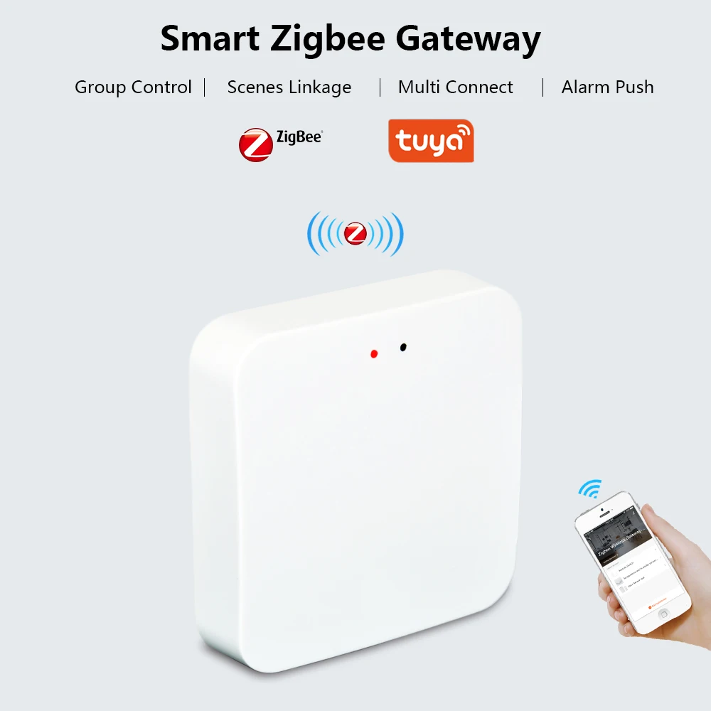 Tuya Smart Home Zigbee Gateway Hub Draadloze Wifi App Afstandsbediening Smart Leven Home Security Gateway Ondersteuning Alexa Google Thuis