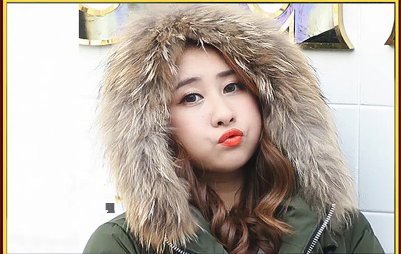 Womens Down Jacket Raccoon Fur Collar 90% Duck Down Coat Female Warm Winter Parkas Plus Size 5XL 6XL 7XL 10XL Casaco 510