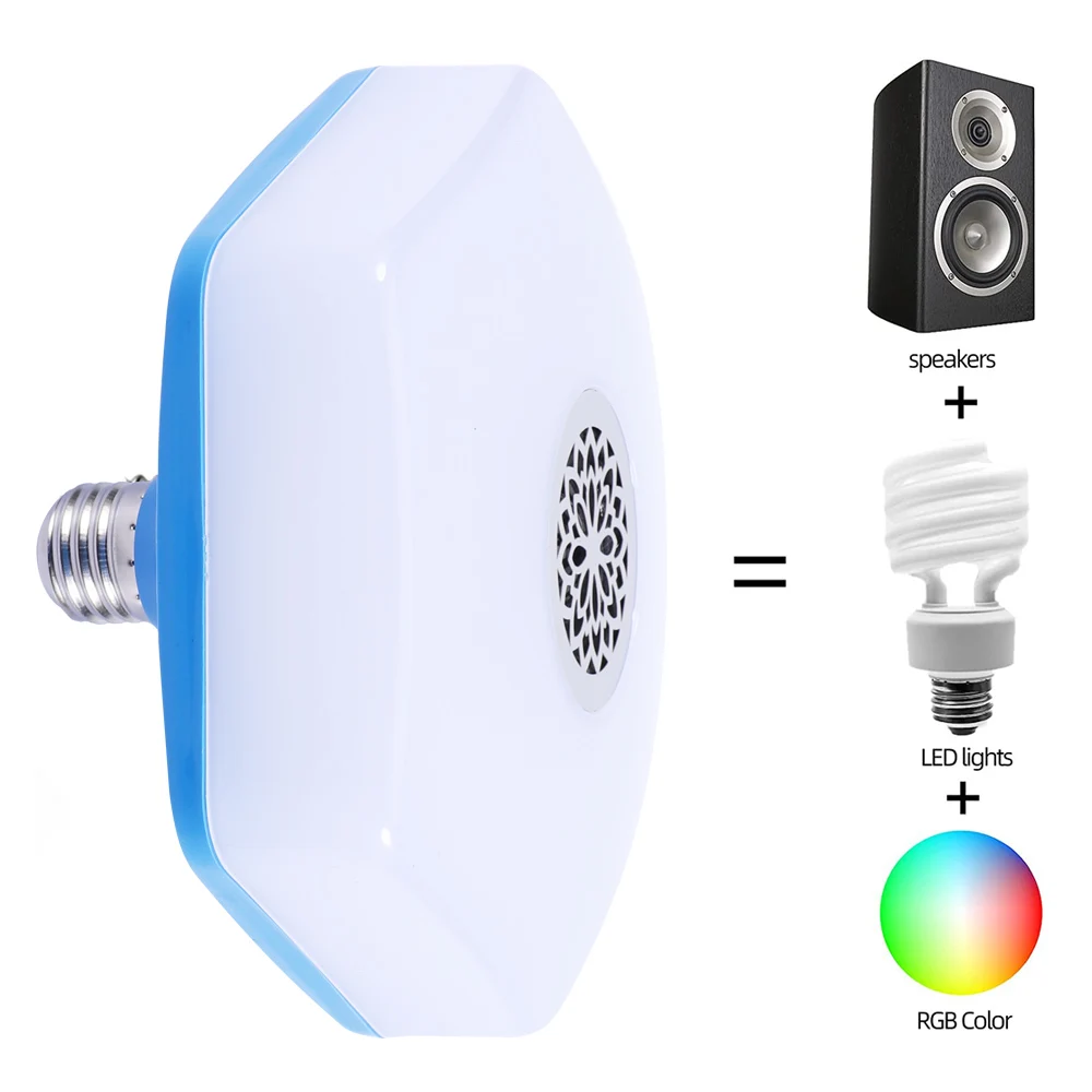 E27 RGBW LED Bubls 18W 85-265V Remote Control Dimmable Lamp  Color Changing Light Bulbs For Home Party Decor Smart Daylight