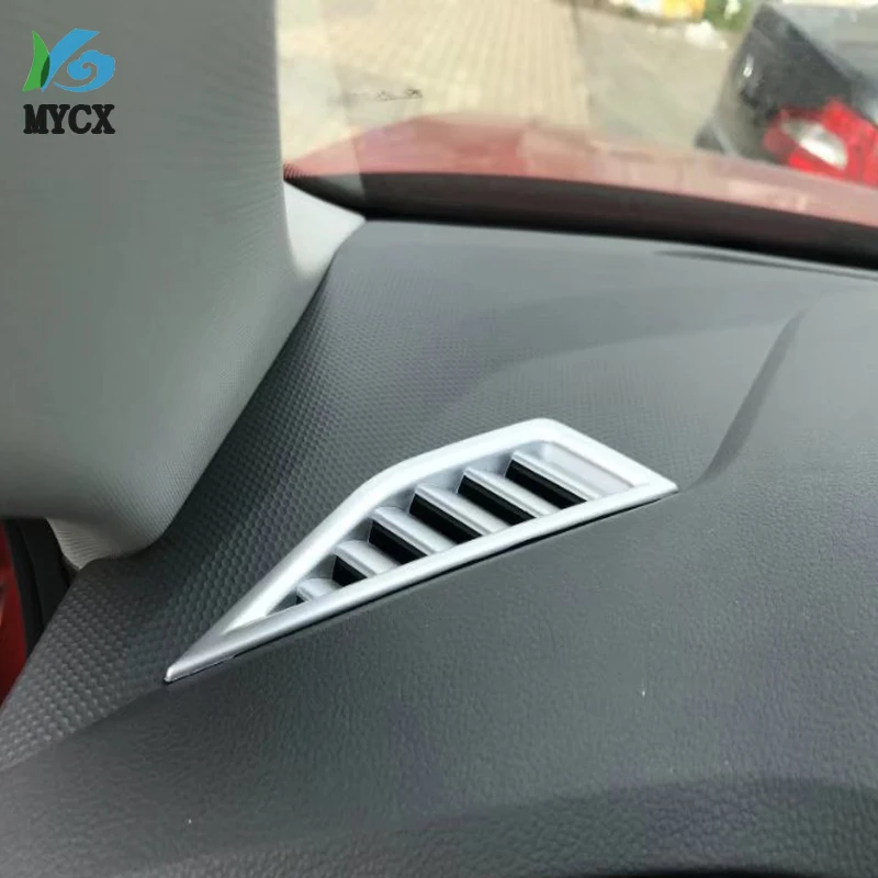 

Car Accessories ABS Interior Front Upper Air Vent Outlet Cover Trim For Volkswagen Tiguan L 2017 2018 2019 Car Styling