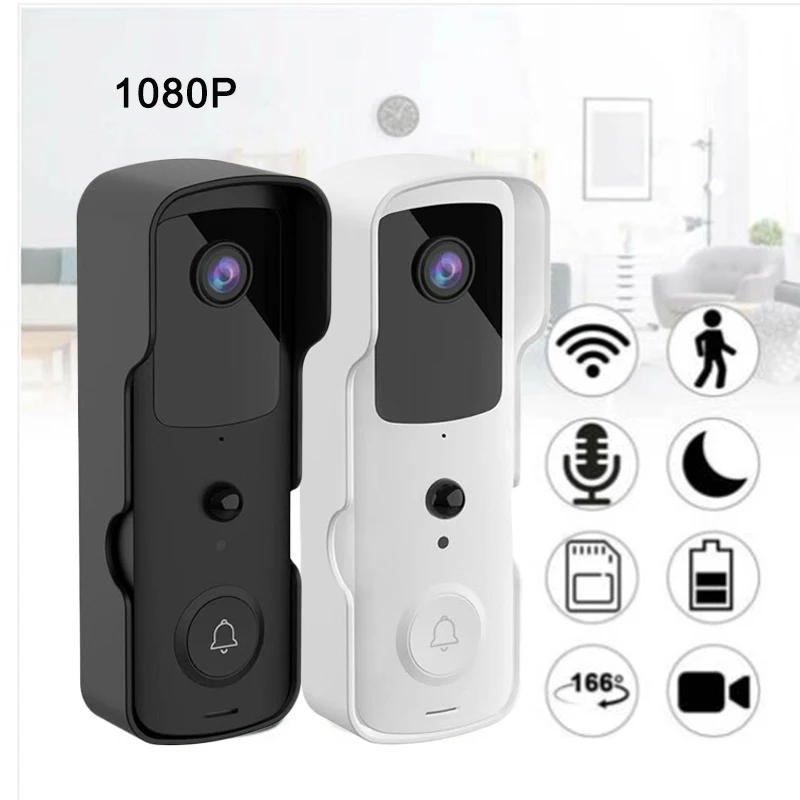 2MP 1080P Lange Standby-Unterstützung Tuya APPWIFI Türklingel Motion Erkennung Wireless Intercom Video Tür Telefon