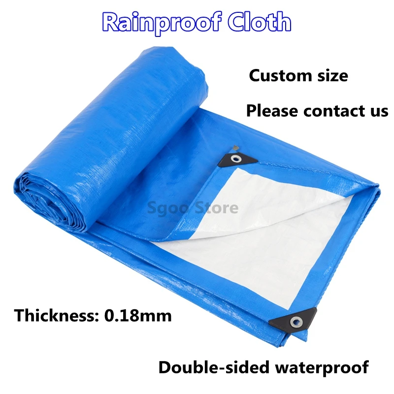 

Thick 0.18mm PE Tarpaulin Rainproof Cloth Outdoor Garden Plant Boat Car Truck Canopys Waterproof Shed Pet Cove Cloth Canvas