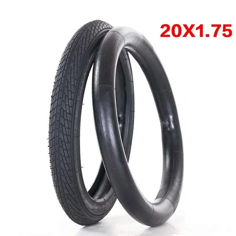 20 Inch Children's Bicycle Tire Tube Thickened Rubber 1.75 2.125 2.40 BMX Kids' Bike Bassinet Accessories