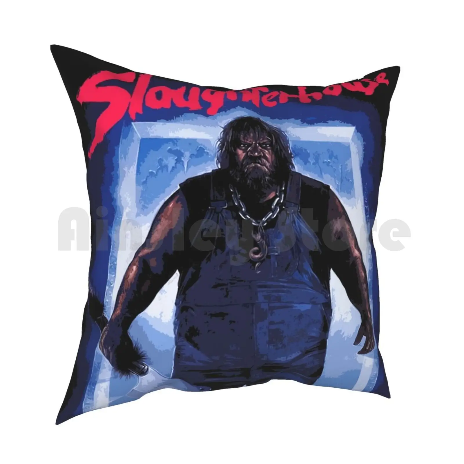 Slaughterhouse Pillow Case Printed Home Soft DIY Pillow cover Horror Terror Horror Vintage Retro Vintage Movies 80S 80S