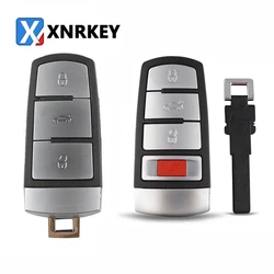 XNRKEY 3/4 przycisk obudowa pilota z kluczykiem samochodowym dla volkswagena VW Passat CC B6 B7 B7L 3C R36 Magotan B5 wymiana inteligentne etui na klucz pokrywa