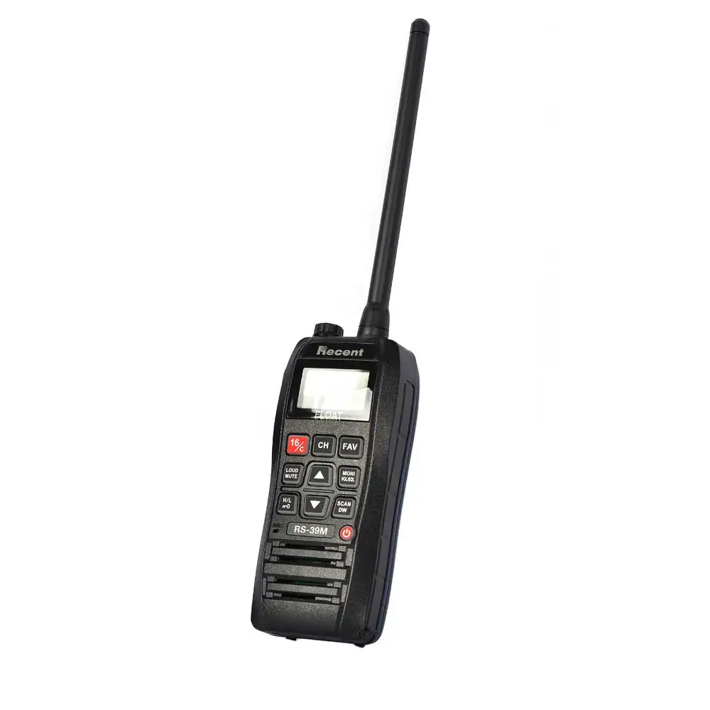 البحرية جهاز الإرسال والاستقبال RS-39M VHF IP-X7 مقاوم للماء جهاز لاسلكي محمول تعويم قارب سفينة الحديث اتجاهين الراديو