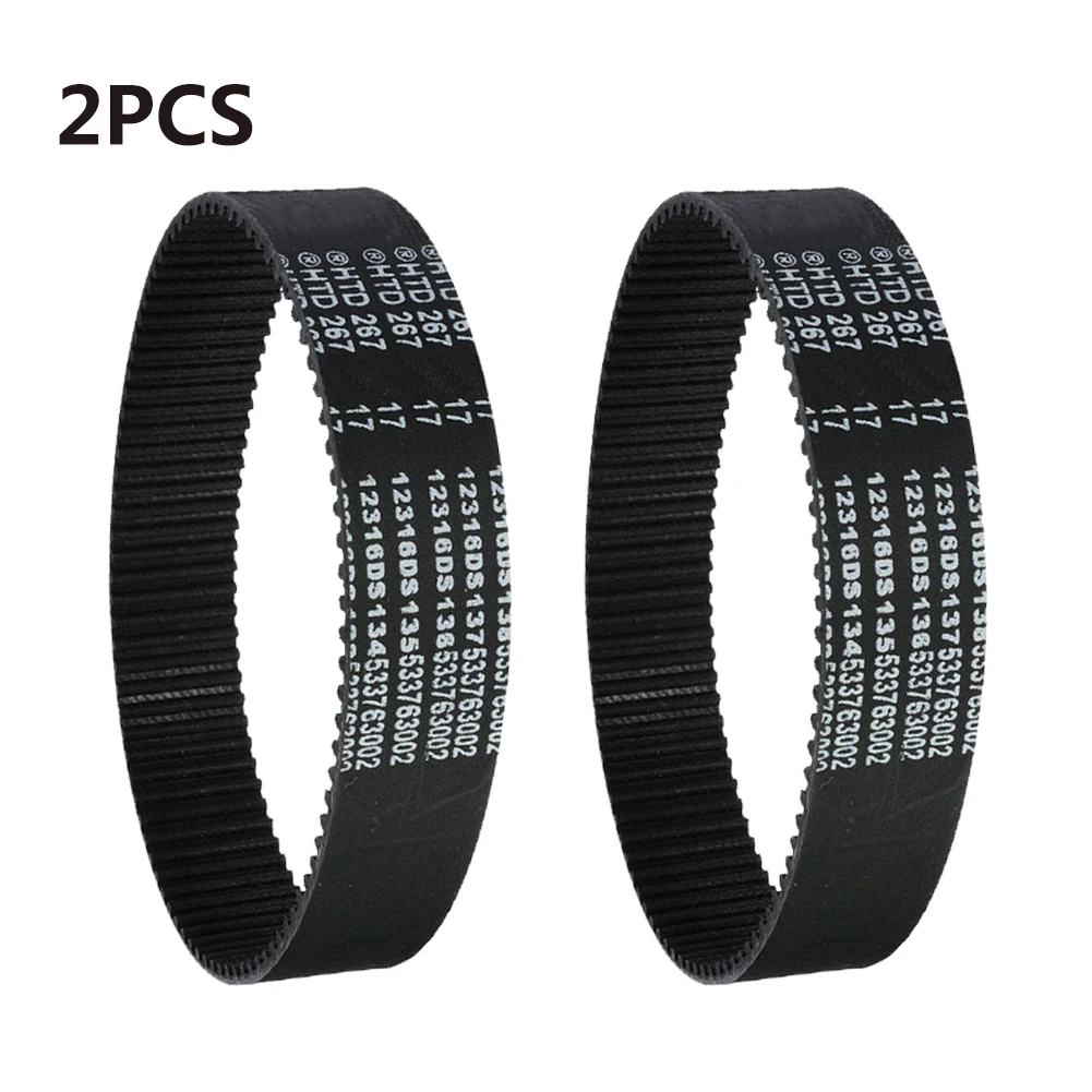 2Pcs Electric Wood Planer  Drive Belt For Bosch Gho36-82C Gho20-82 Replacement Accessories 267x17x2.4mm