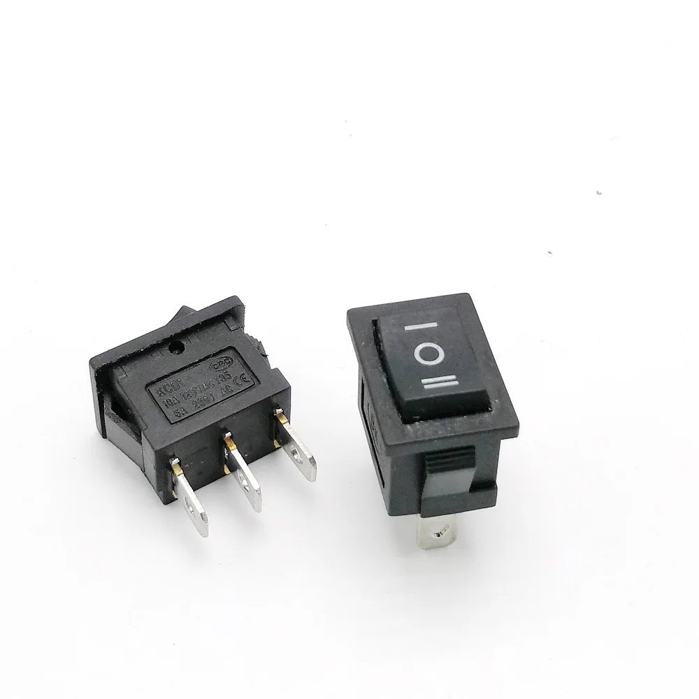 KCD1-103 3Pin Dual Path Power Switch 6A/250V 10A/125V 10Pcs/Lot