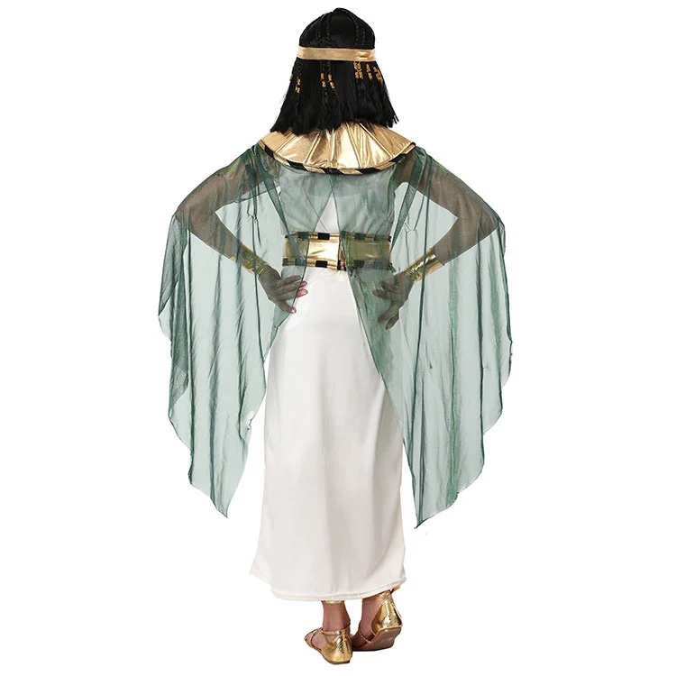 Nieuwe Halloween Kind Kid Baby Egyptische Farao Cosplay De Prinses Van Egypte Cleopatra Kostuum Voor Meisje School Prestaties