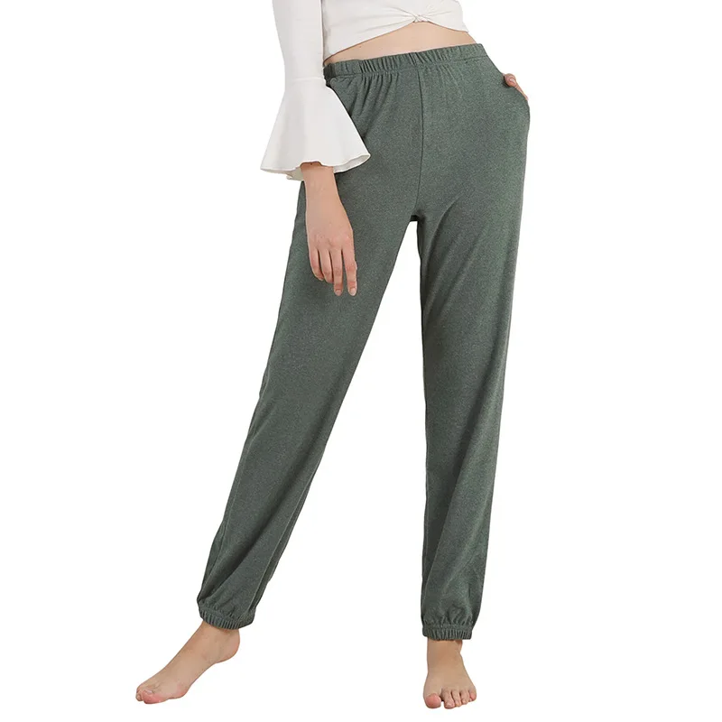 Soft Comfort Women Long Sleep Pants Lounge Wear 2XL-7XL Large Size Home Pants Women Autumn Winter Warm Pajamas Sleep Bottoms