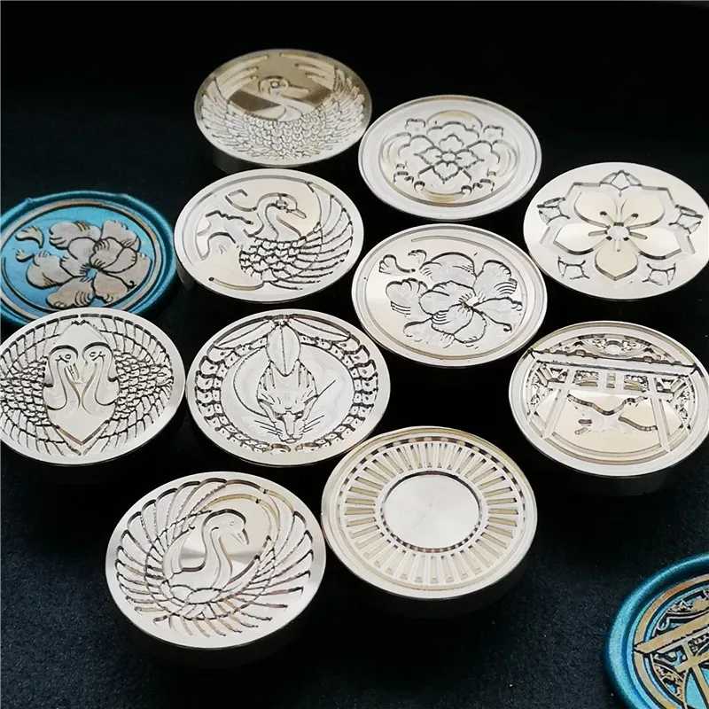 Japan toukenranbu Stamp Head 54 logo DIY Ancient Seal Retro Stamp Wax Seal High Quality DIY Scrapbooking wax stamp copper head