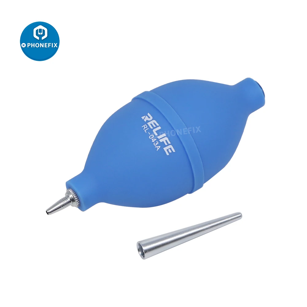 RELIFE-limpiador de polvo 2 en 1 para reparación de teléfono, soplador de aire, bolígrafo de limpieza de bolas para limpieza de teléfono, teclado PCB, lente de cámara, eliminación de polvo