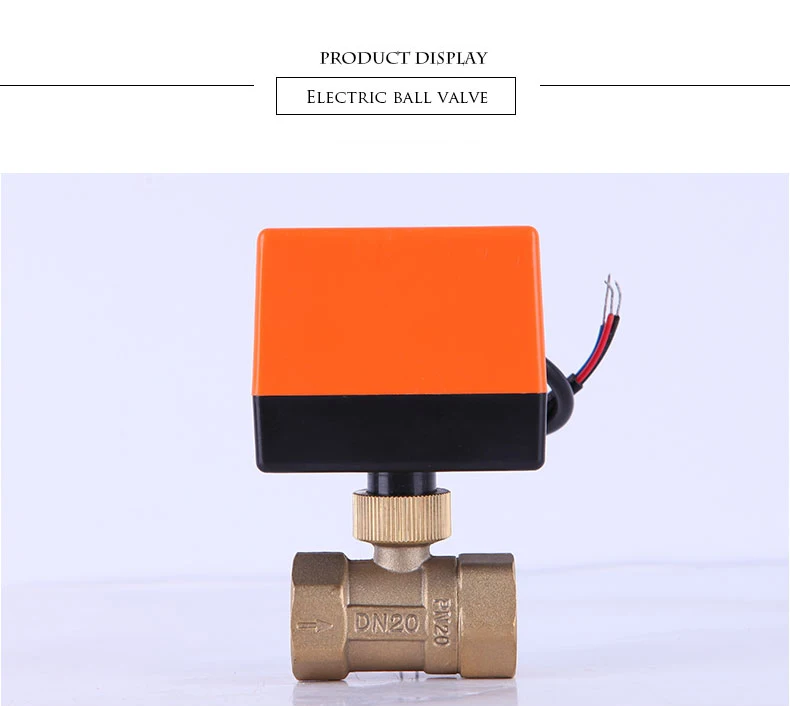 1/2" 3/4" 1" Motorisiertes Kugelventil 220V 12V 24V 3-Draht 2-Punkt-Steuerung Elektrisches Kugelventil aus Messing – Detail 5