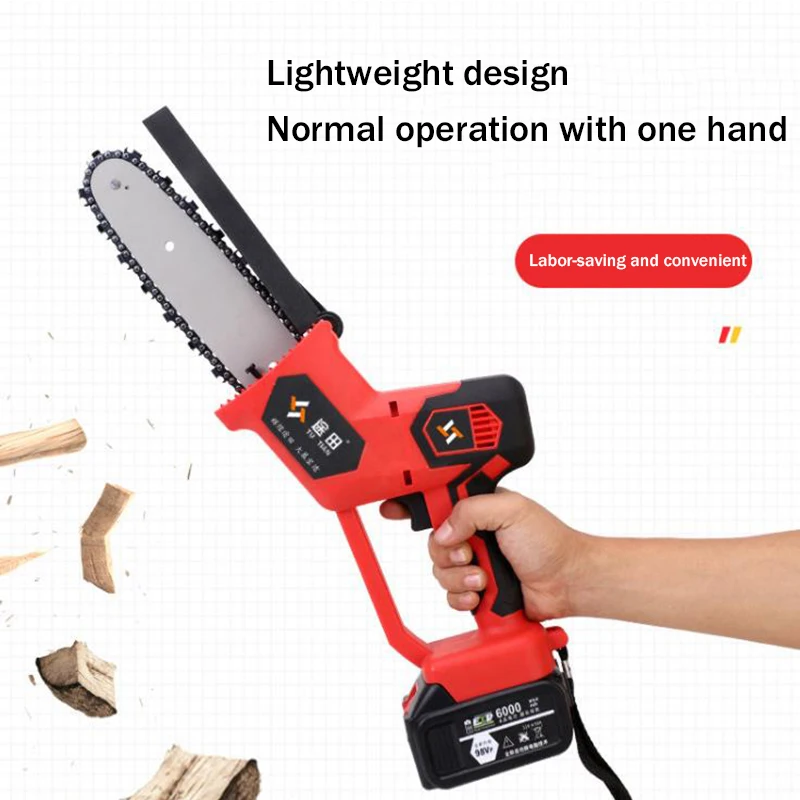 Electric Saw Chainsaw Wood Cutters Bracket Motor Chain Saw Power Tool Household small handheld wireless electric mini chainsaw