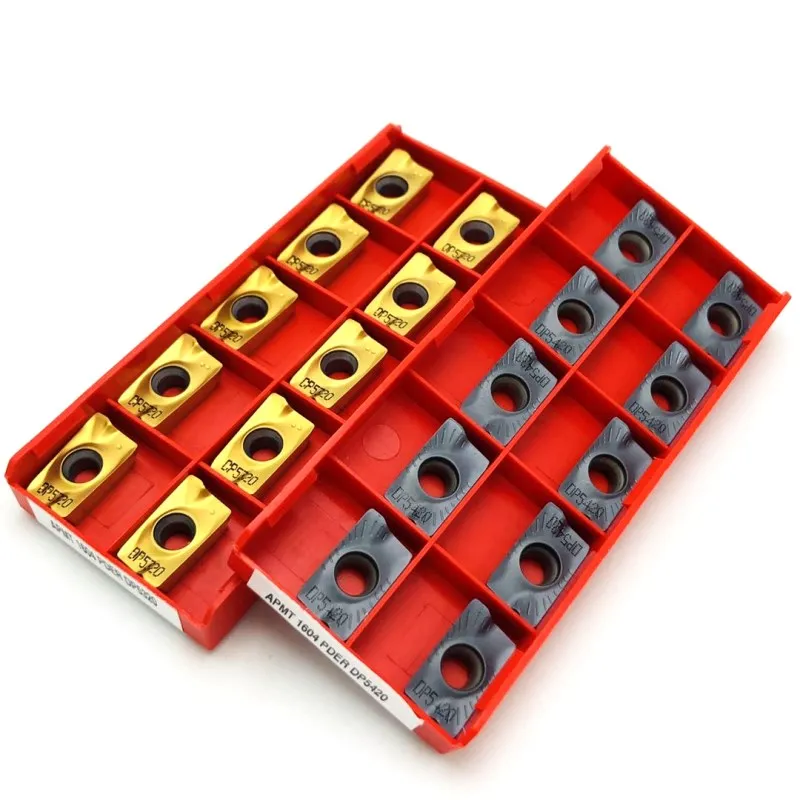 APMT1604 Pder DP5320 DP5420 Inserti in Metallo Duro Grande R0.8 Metallo Utensili di Tornitura Carburo di Tungsteno Fresatura Apmt 1604 Utensili da Taglio