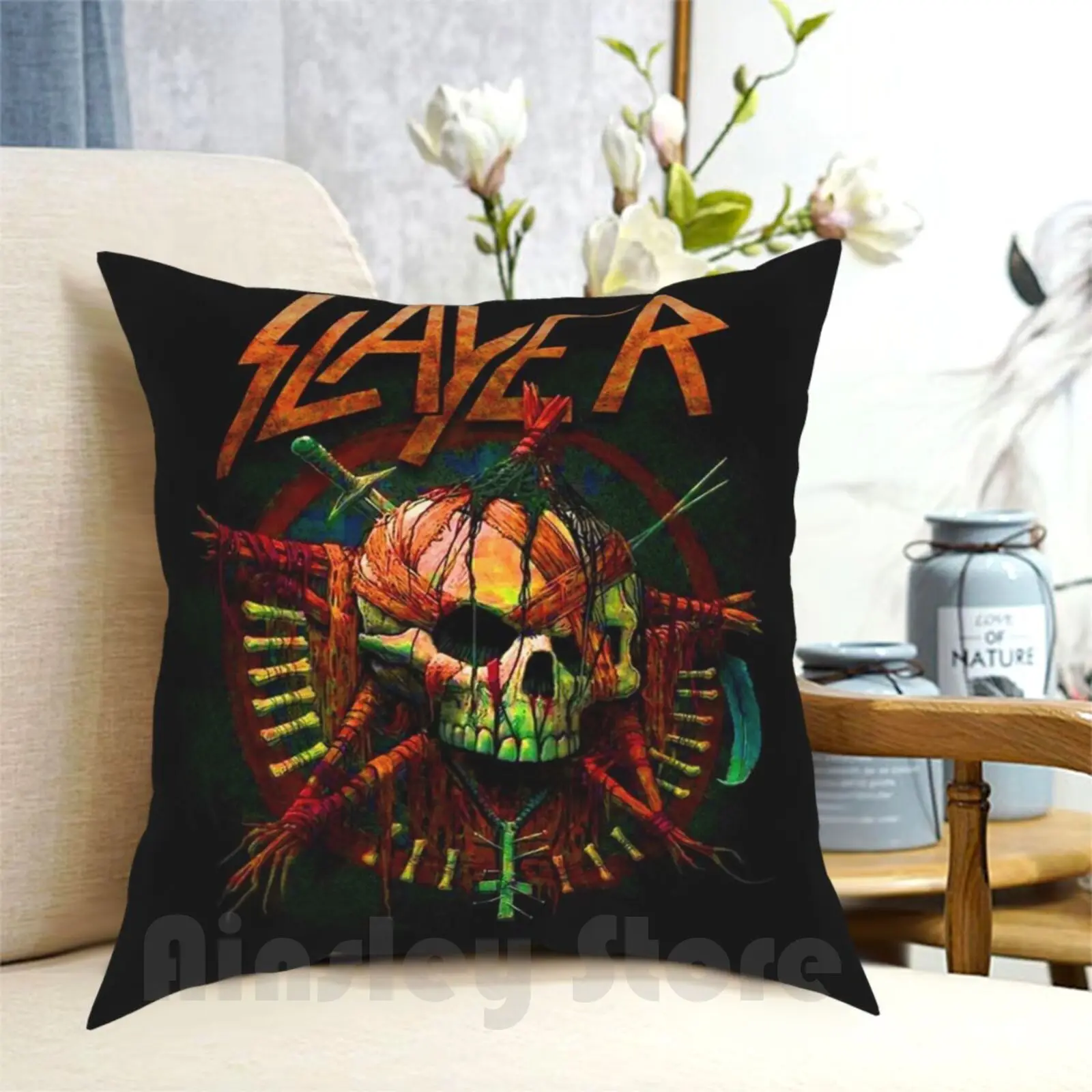 Mencorong Band Best Selling Pillow Case Printed Home Soft Throw Pillow Band Best Selling Band Priest Stuff Band Devils