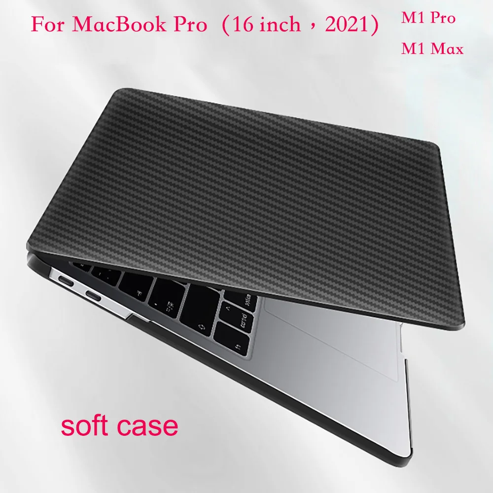 

carbon fibre Case for MacBook Pro 16.2 16 Inch Case Shell 2021 Pro 16.2 A2442 A2485 m1 max protective case cover MacBookPro case
