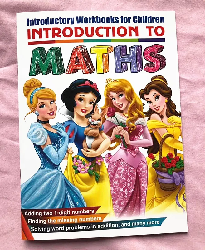 Disney puzzle livro livro de colorir princesa educação precoce cognitiva digital inglês colorir imagem livro aprendizagem presente