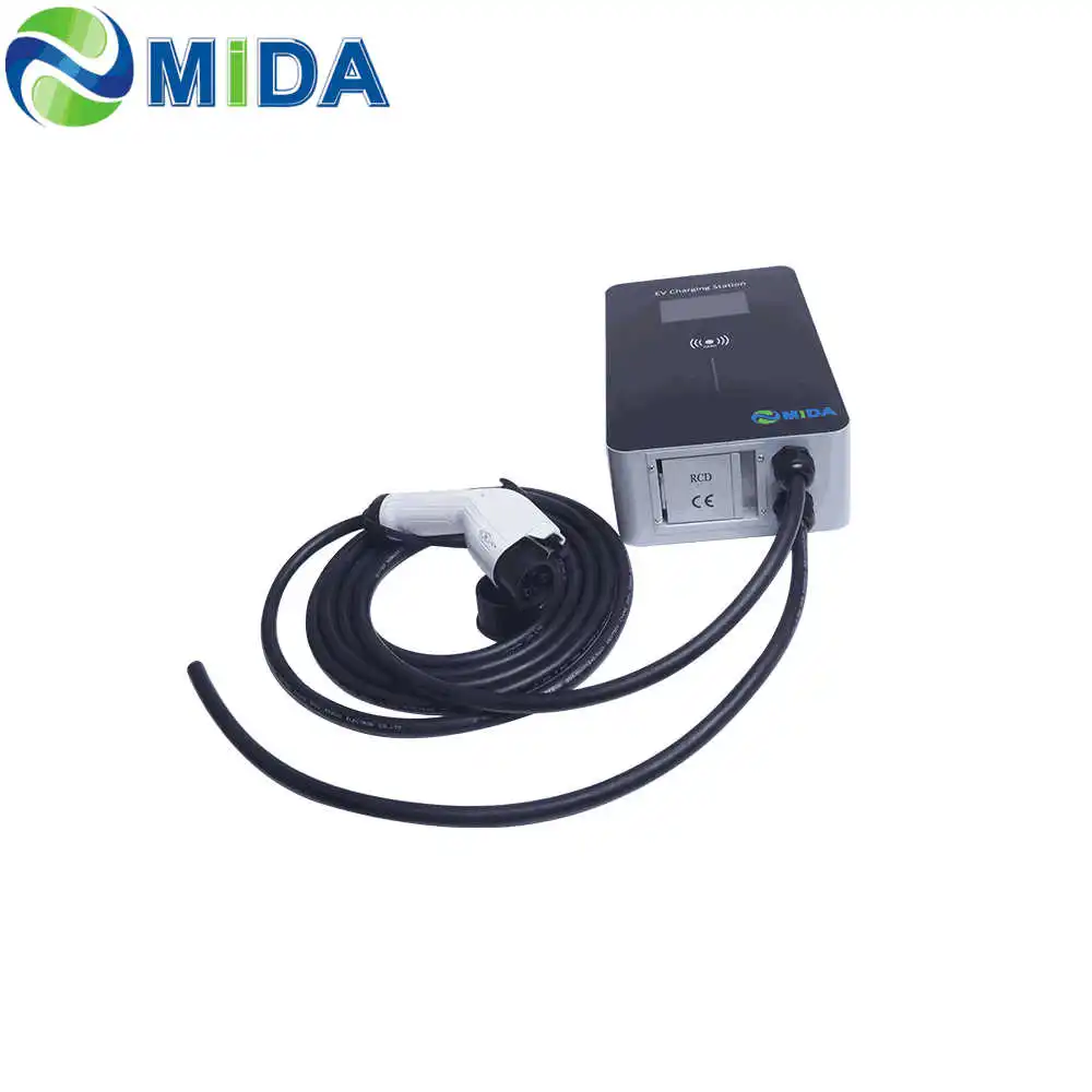 

MIDA IEC 62196-2 Type 2 32A 22kw EV Charger Station with Plug