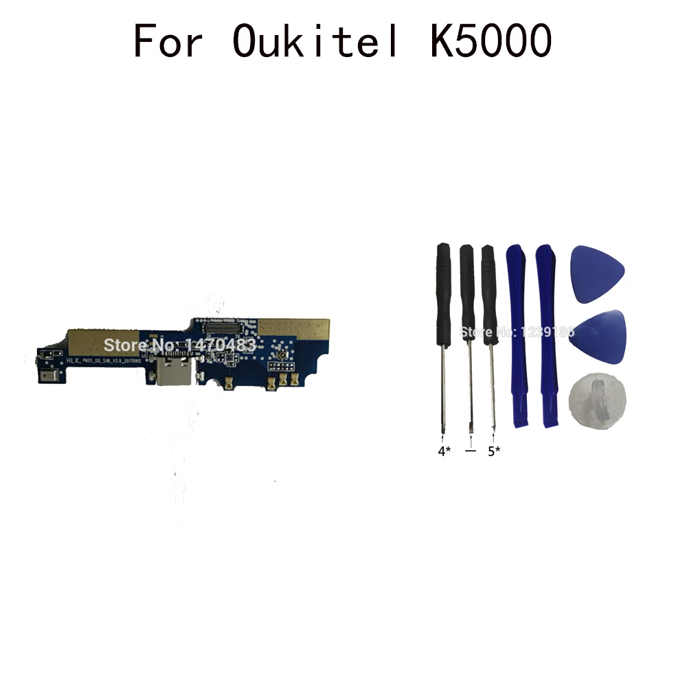 For Oukitel K5000 Mobile Phone USB Plug Charge Board USB Charger Plug Board Module+Track Number