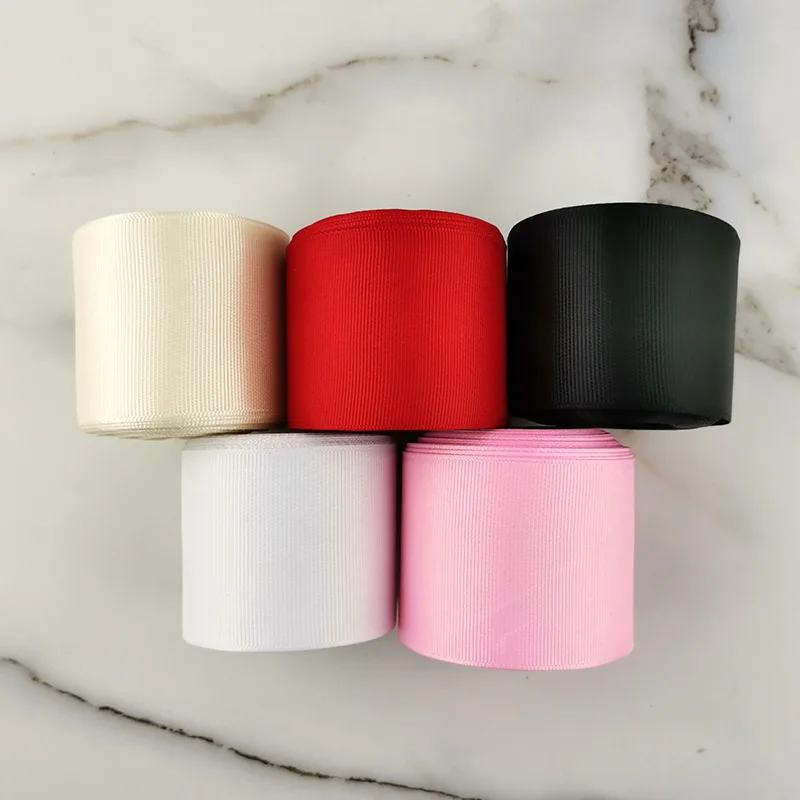 (10 meters/lot)2inch(50mm) Grosgrain Ribbon Wholesale Gift Wrap Christmas Handmade DIY Decoration