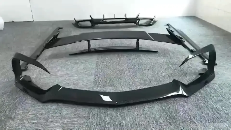 

Renntech design carbon fiber front lip, side skirts, rear diffuser, wing for AMG GT perfect fitment gurarantted