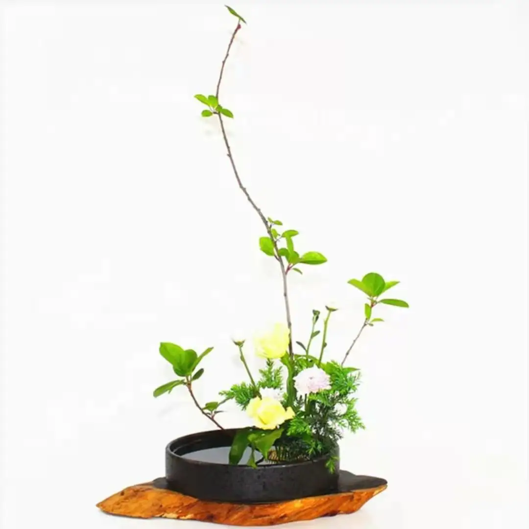 Retro Flower Pot Ceramic Flower Arrangement Japanese Kenshan Flower Arrangement Oriental Flower Arrangement