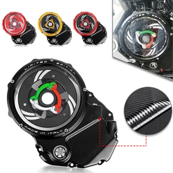 Racing Clear Clutch Cover & Spring Retainer For Ducati X Diavel 1200 X-Diavel XDiavel 1260 2016 - 2020 2017 2018 2019