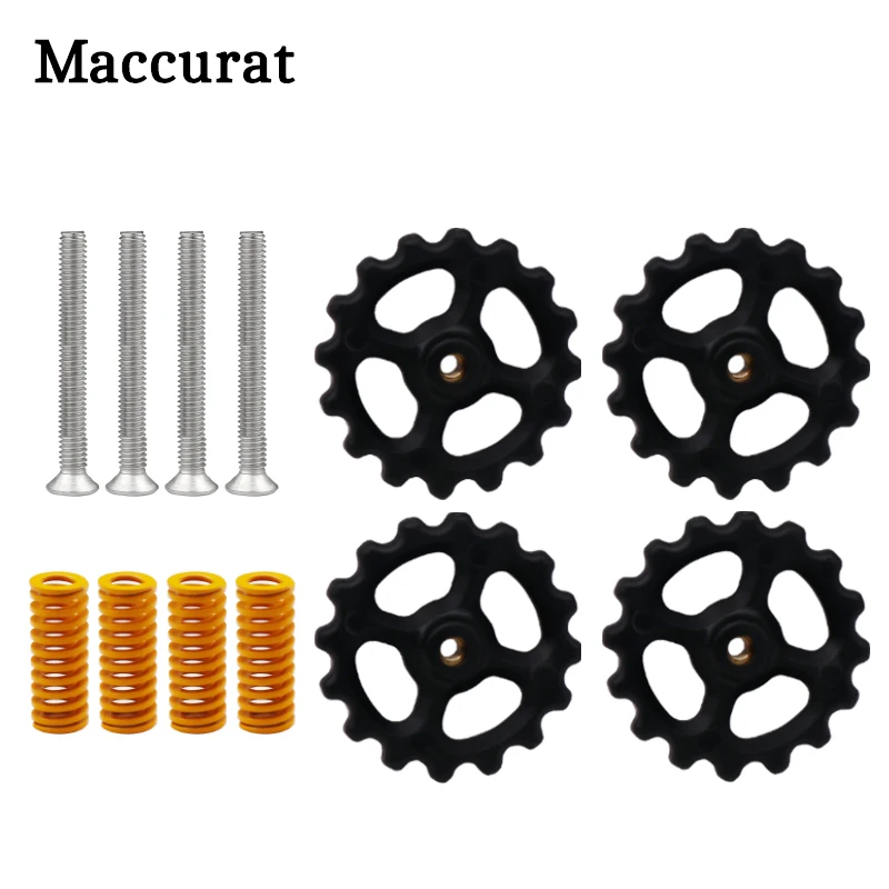 4 Set/Lot 3D Printer Parts Heated Bed Spring Leveling Kit+M3*35 Screw&Nut  Prusa I3 Mk2/mk3 Hotbed DIY Leveling Modules