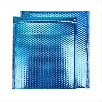 30pcs/lot blue aluminized bubble mailers gift packaging self seal bags large size shipping mailing envelope