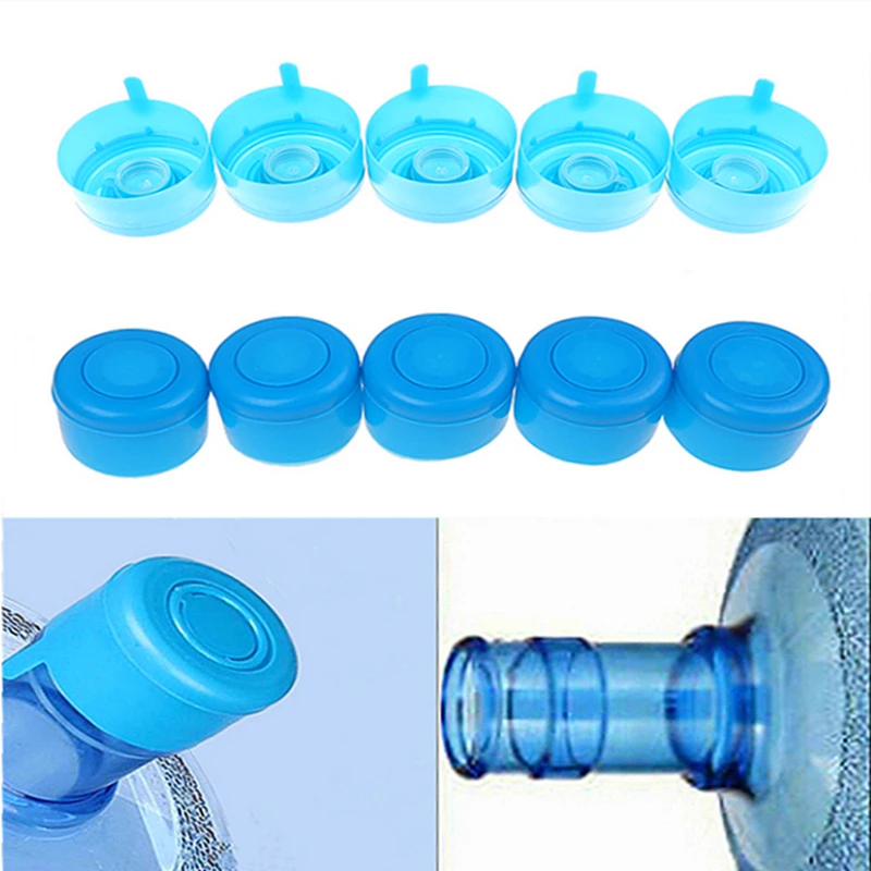 5ชิ้น/ล็อตAnti Peel Off Tops 3/5แกลลอนน้ำขวดSnapบนฝาปิดNon Spill Reusableเปลี่ยนขวดน้ำหมวกขายส่ง